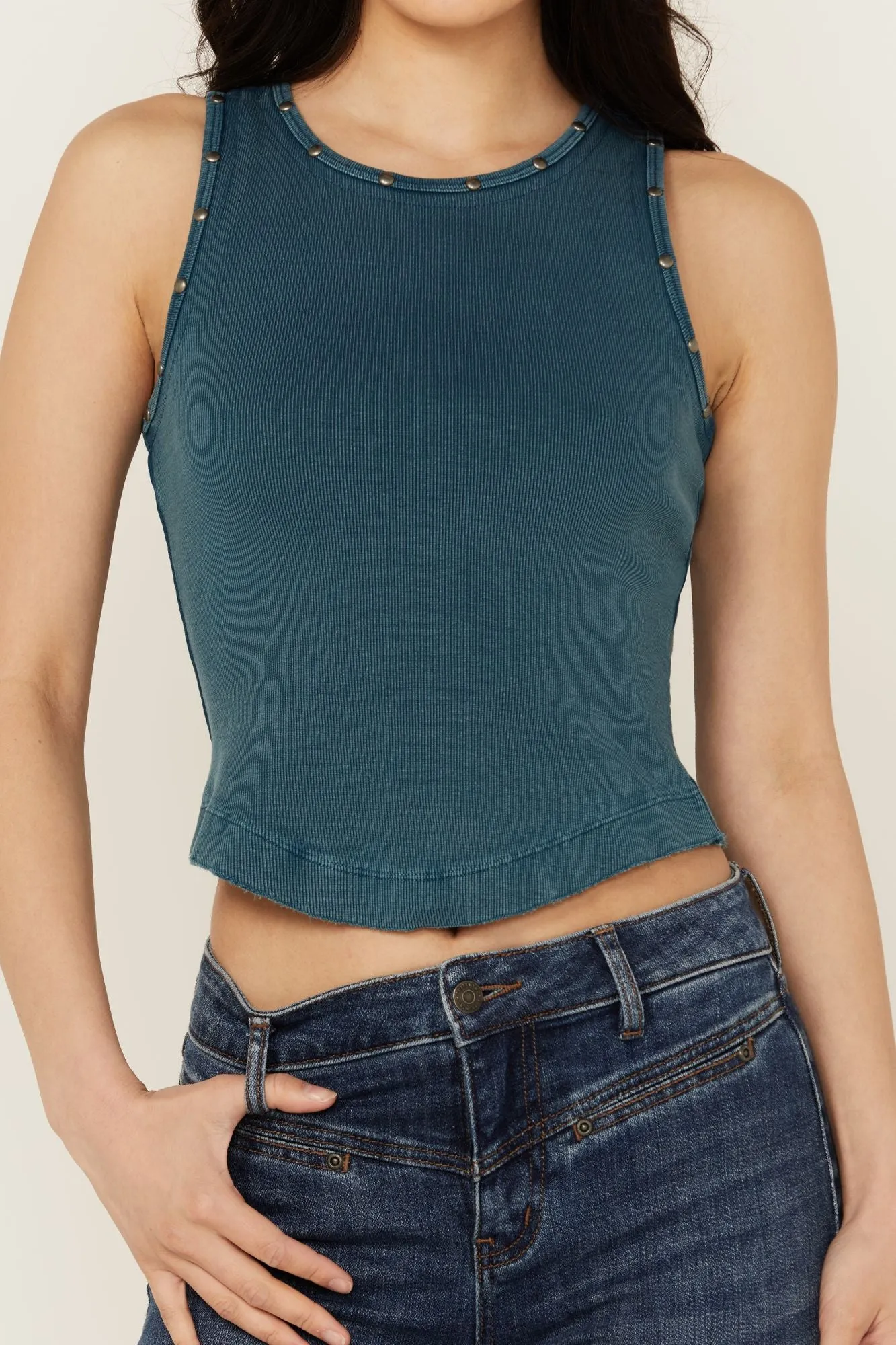 Ribbed Studded Tank sold by Idyllwind product image thumbnail 2