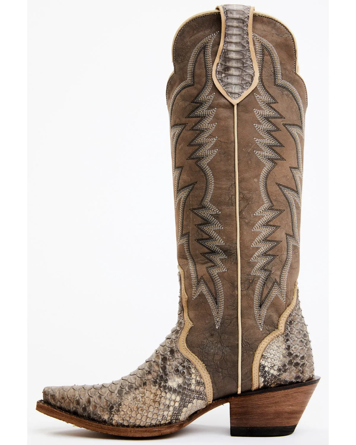 Triad Exotic Python Western Boots - Snip Toe sold by Idyllwind product image thumbnail 3