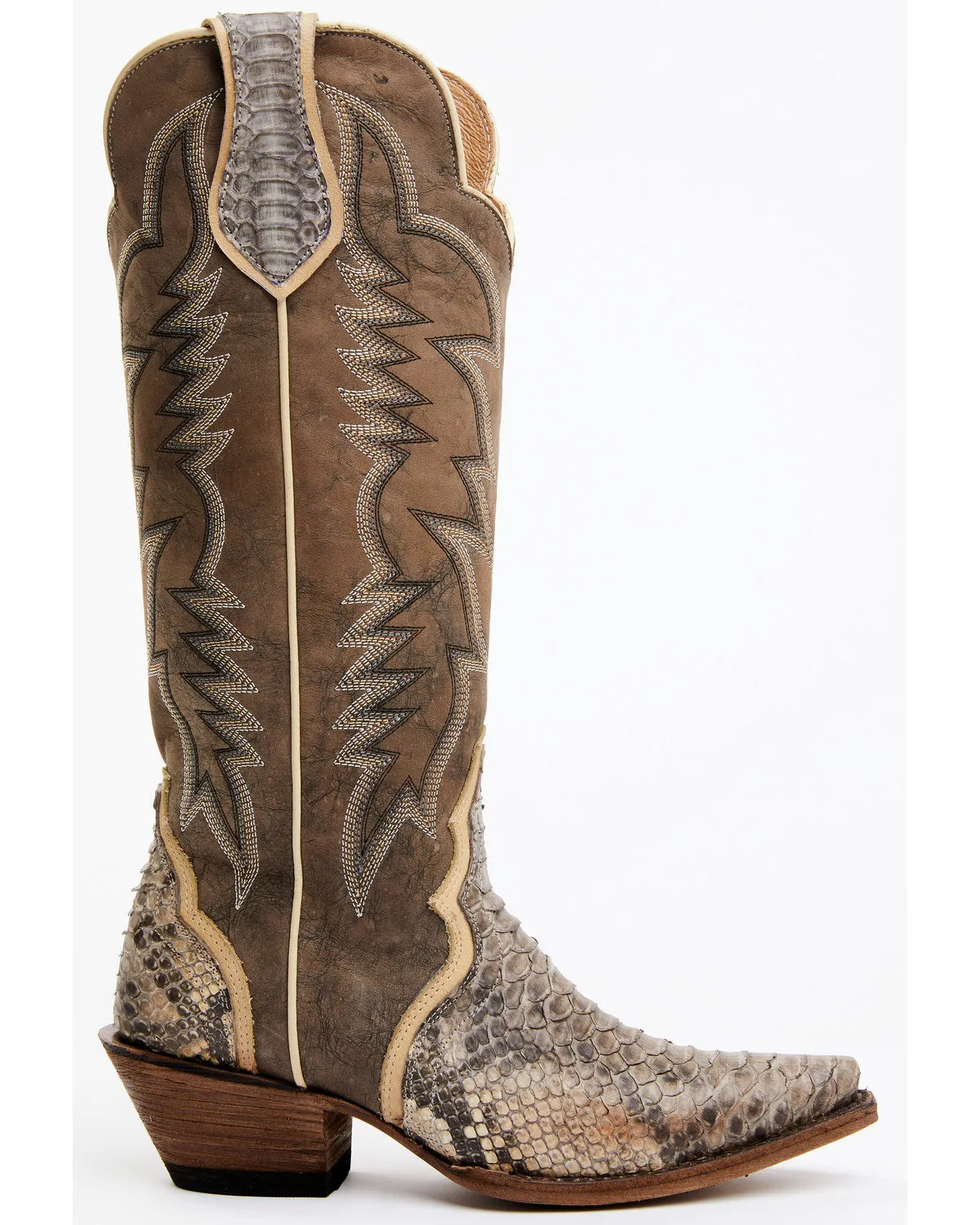 Triad Exotic Python Western Boots - Snip Toe sold by Idyllwind product image thumbnail 2
