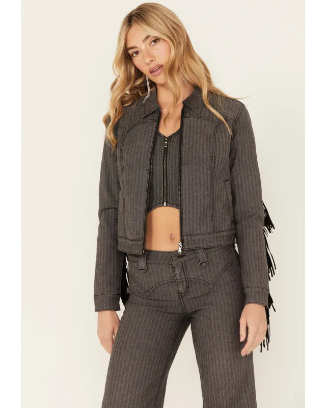Annex Herringbone Fringe Jacket made by Idyllwind