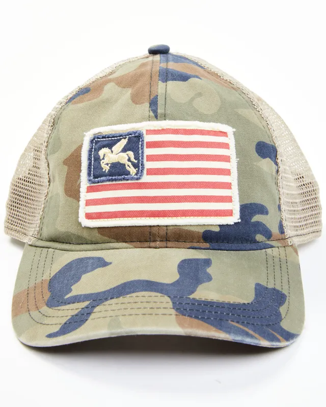 Star Spangled Camo Baseball Cap made by Idyllwind