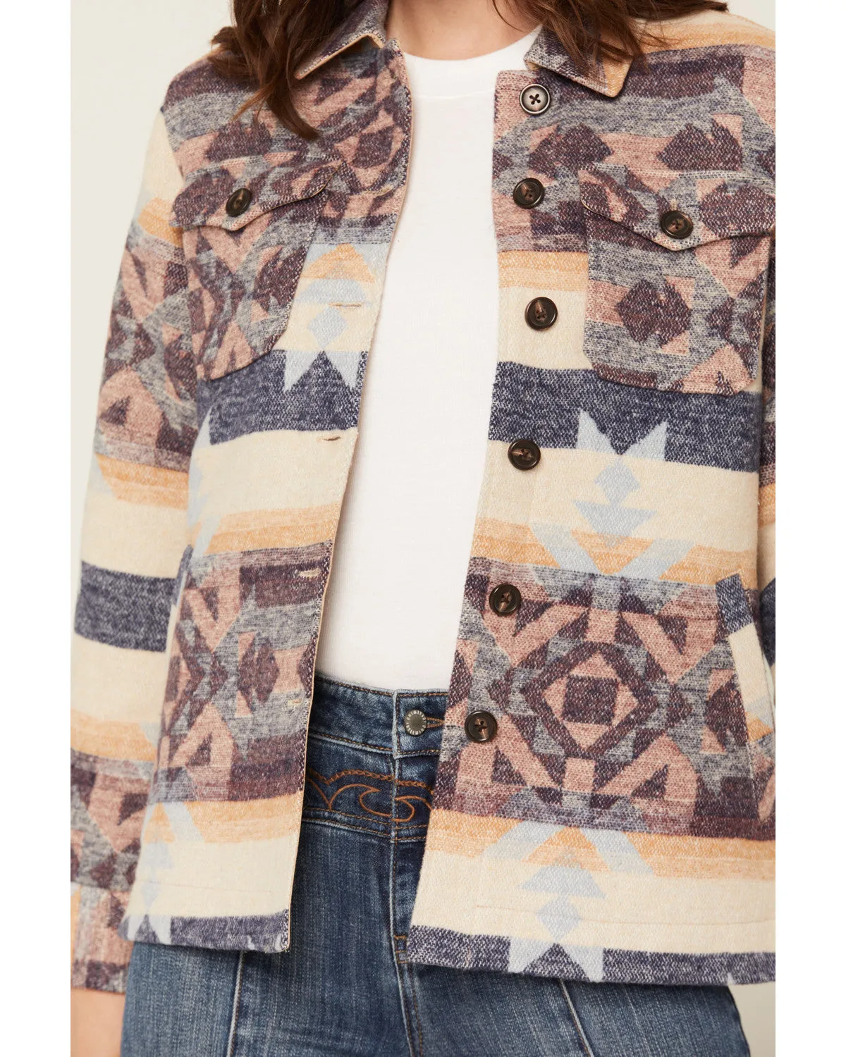 Byron Southwestern Button-Down Shacket sold by Idyllwind product image thumbnail 3