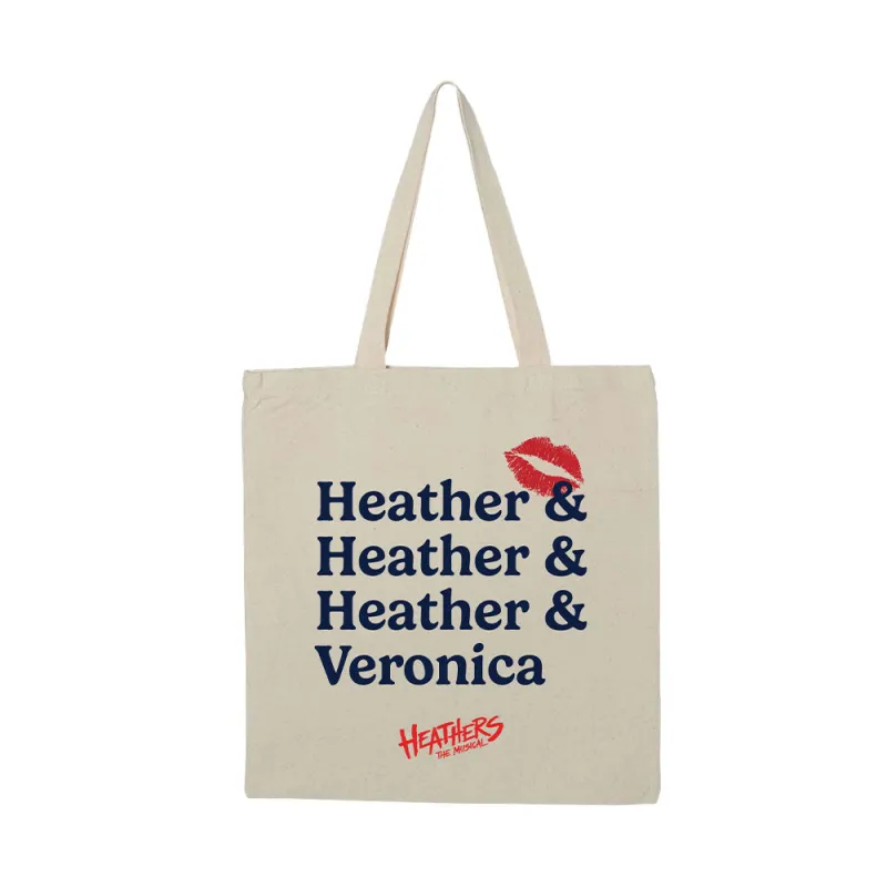 Heathers The Musical Names Tote made by Heathers the Musical