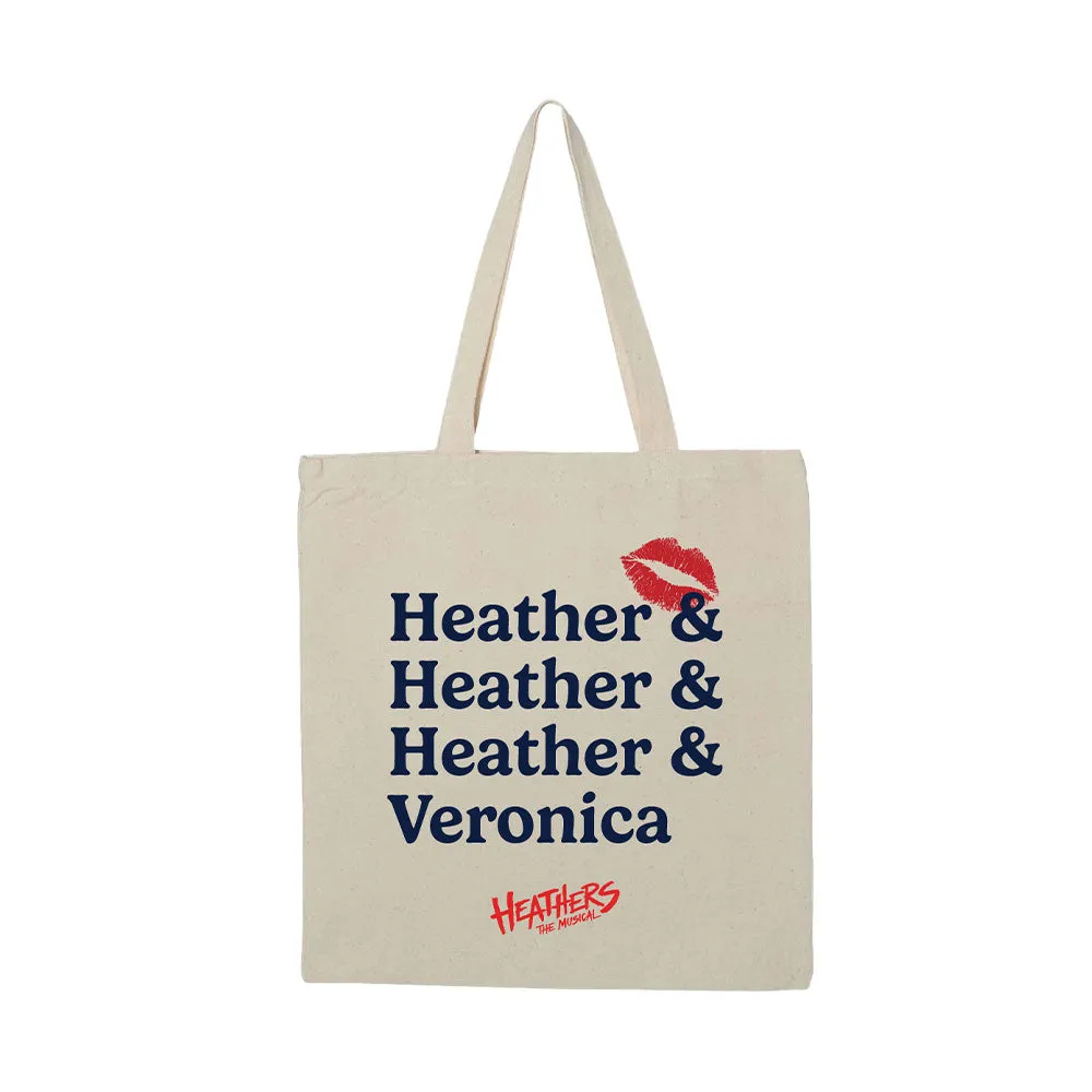 Heathers The Musical Names Tote sold by Heathers the Musical