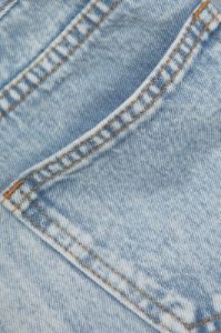Frayed Trim Denim Shorts sold by Micas