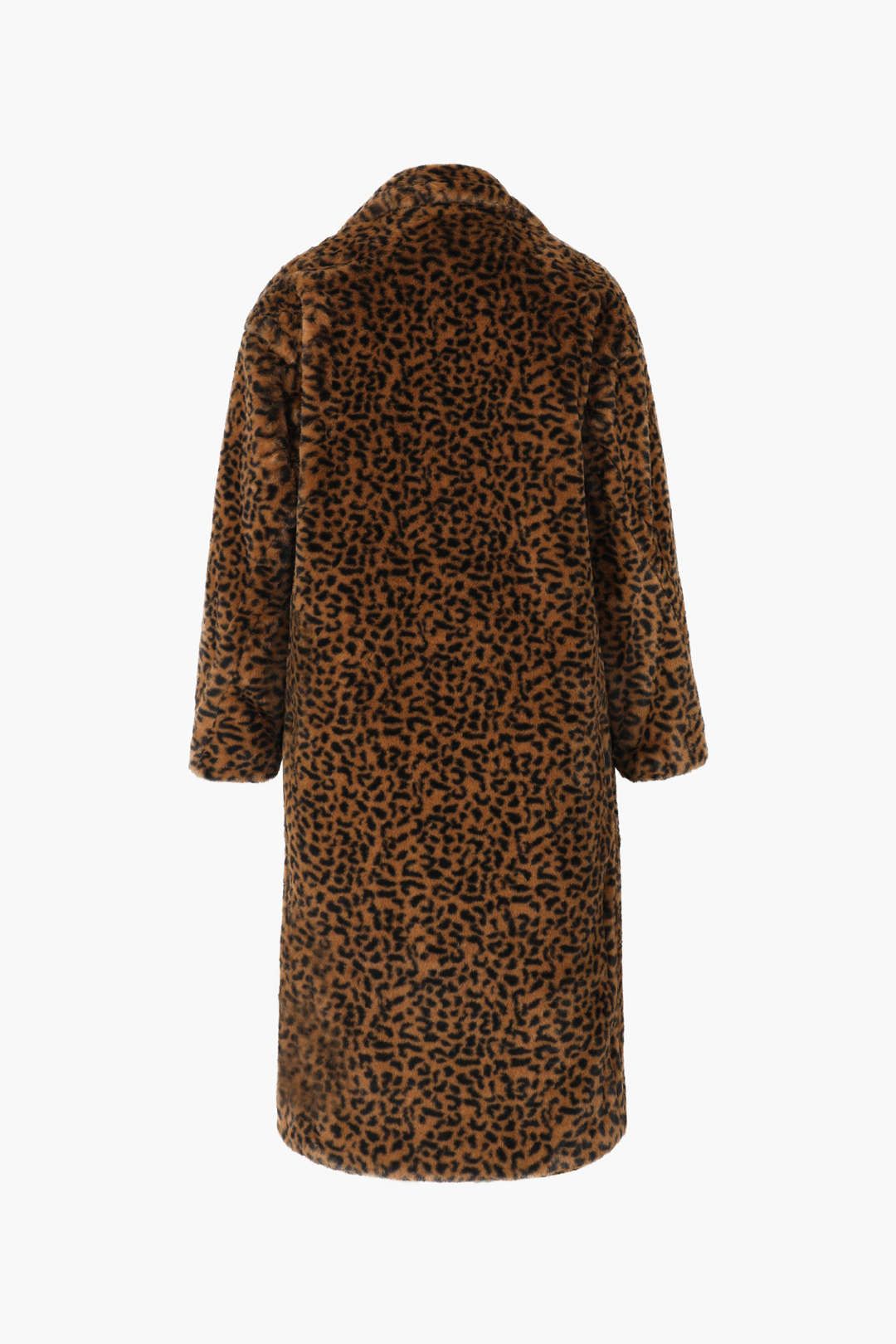 Leopard Faux Fur Long Coat sold by Micas product image thumbnail 3