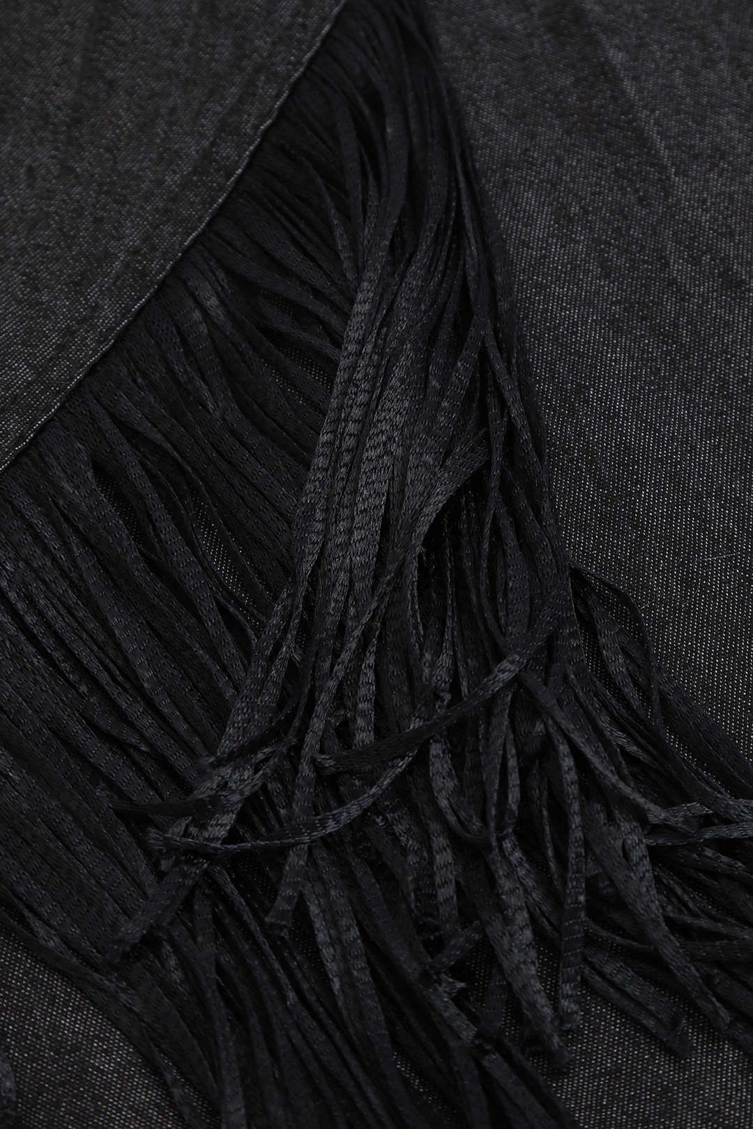 Tassel Hem Asymmetric Denim Skirt sold by Micas product image thumbnail 4