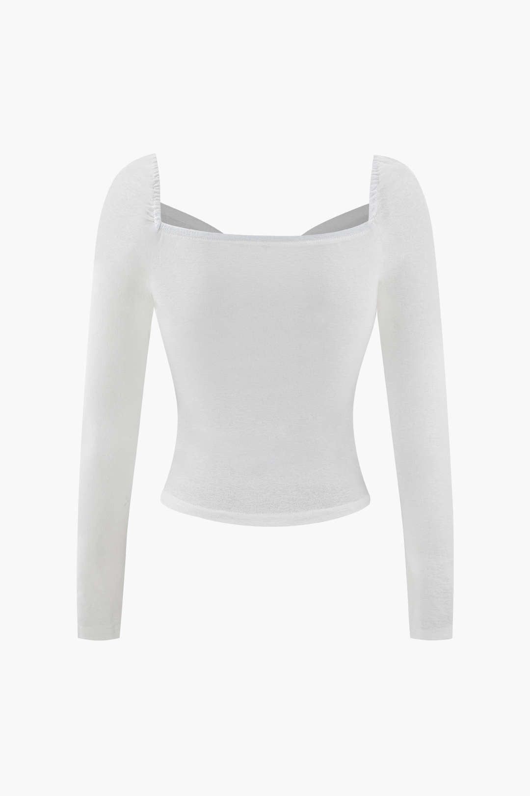 V-neck Ruched Bust Long Sleeve Top sold by Micas product image thumbnail 2