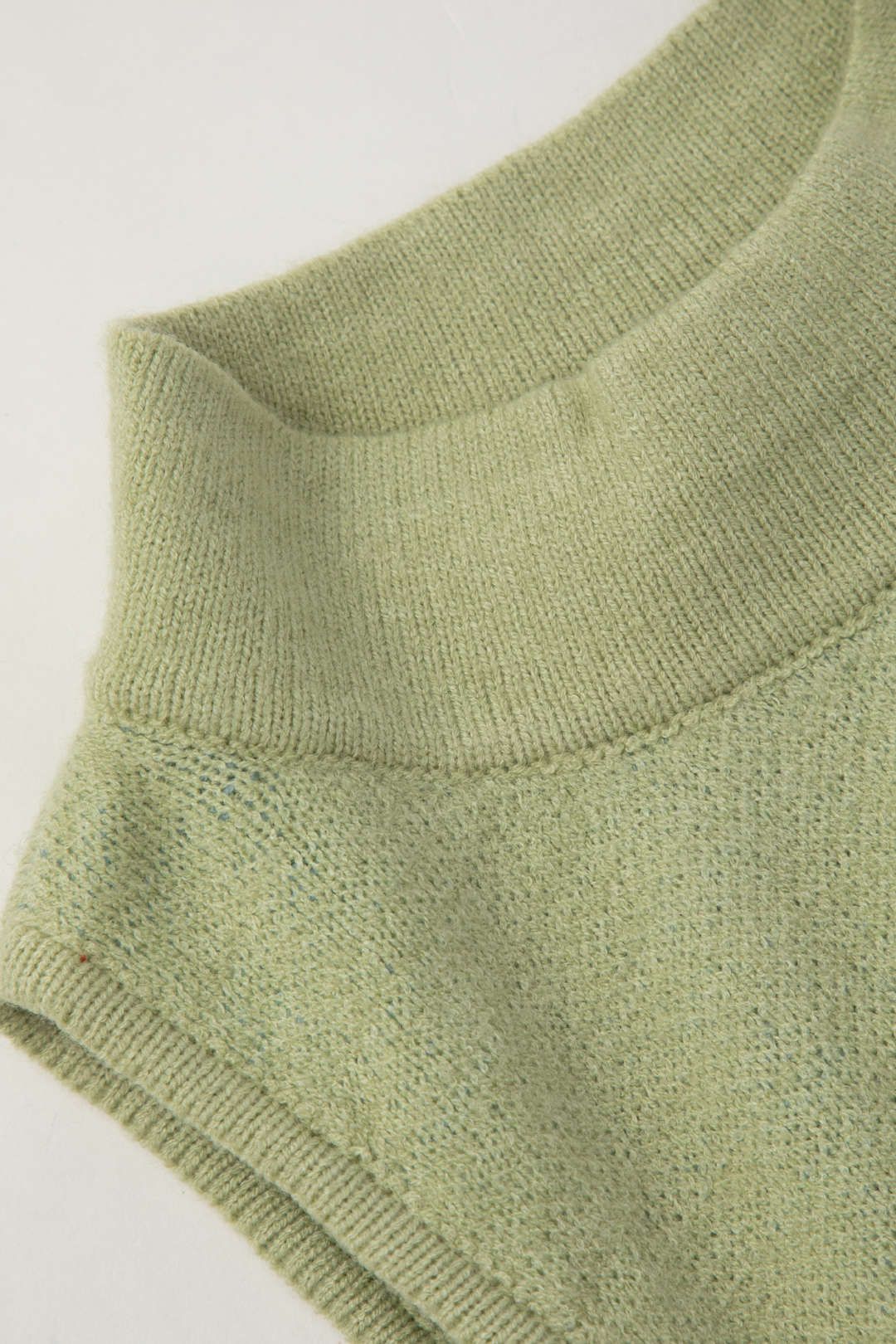 Contrast Mock Neck Knit Sleeveless Mini Dress sold by Micas product image thumbnail 3