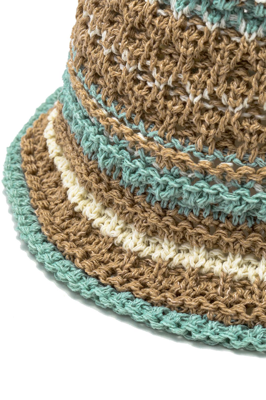 Color Block Crochet Knit Bucket Hat sold by Micas product image thumbnail 2