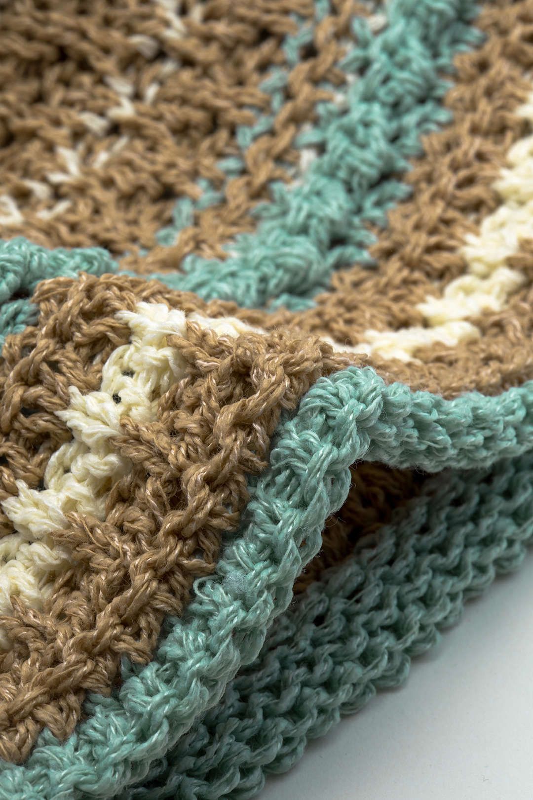 Color Block Crochet Knit Bucket Hat sold by Micas product image thumbnail 3