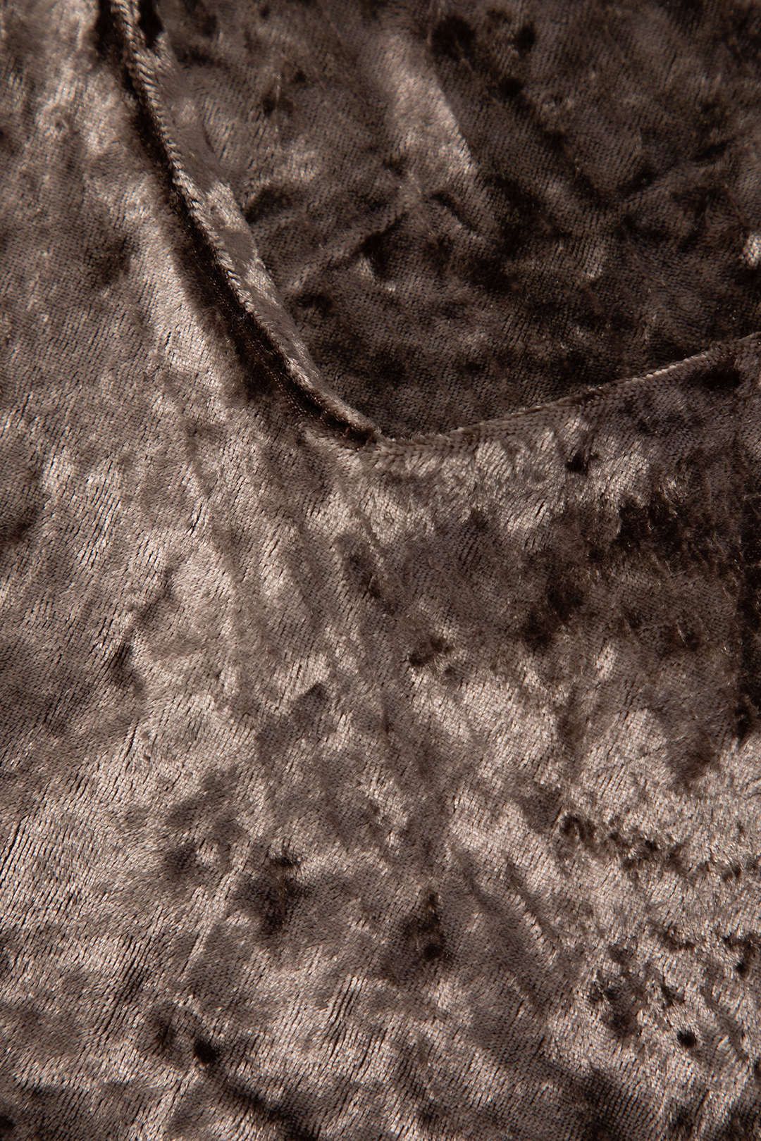 Velvet Cowl Neck Backless Maxi Dress sold by Micas product image thumbnail 3