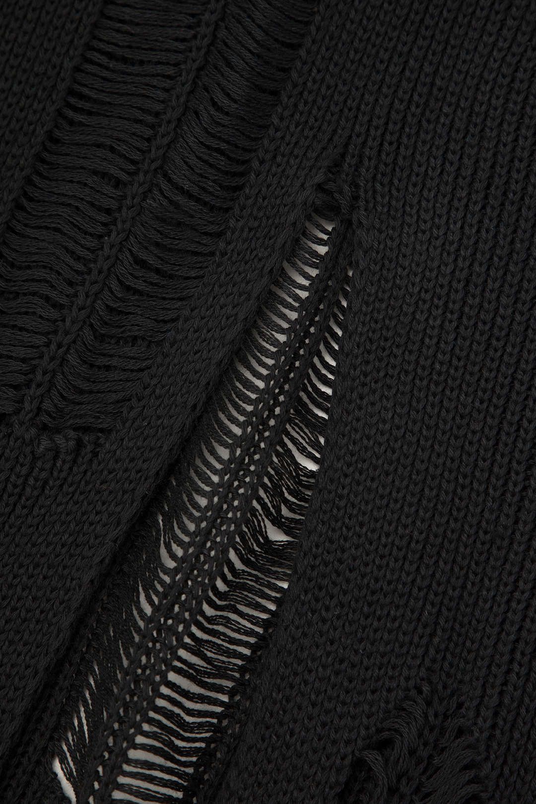 Distressed Laddered Knit Crop Tank Top And Maxi Skirt Set sold by Micas product image thumbnail 9