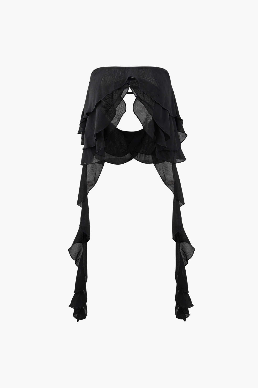 Ruffle Streamer Tube Top And Mini Skirt Set sold by Micas product image thumbnail 2