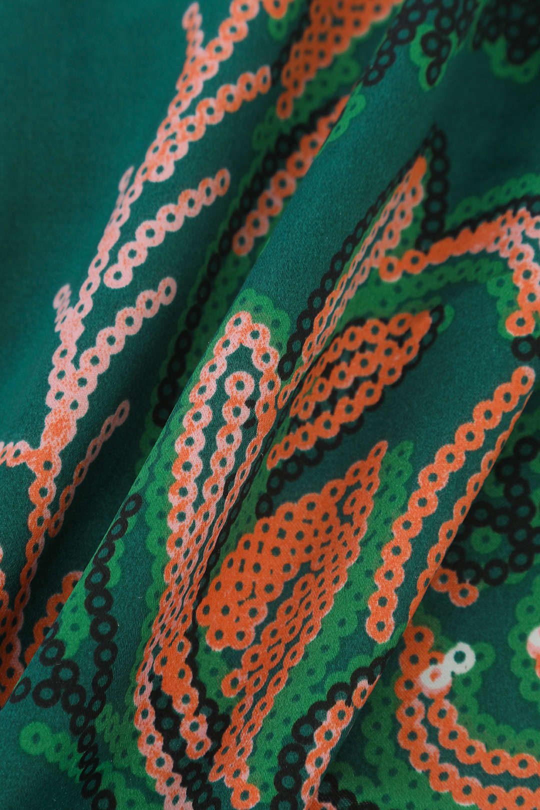 Printed Ruffle Hem Satin Mini Dress sold by Micas product image thumbnail 3