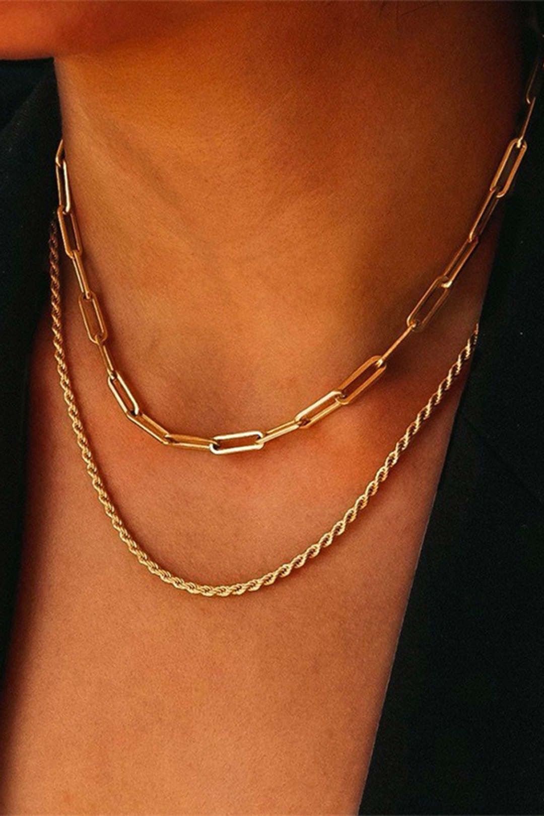 Double Chain Necklace sold by Micas