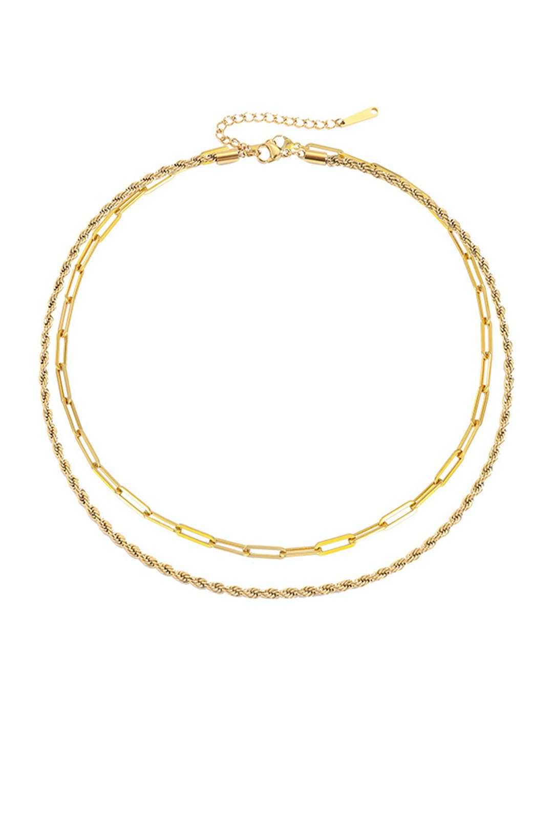 Double Chain Necklace sold by Micas product image thumbnail 2