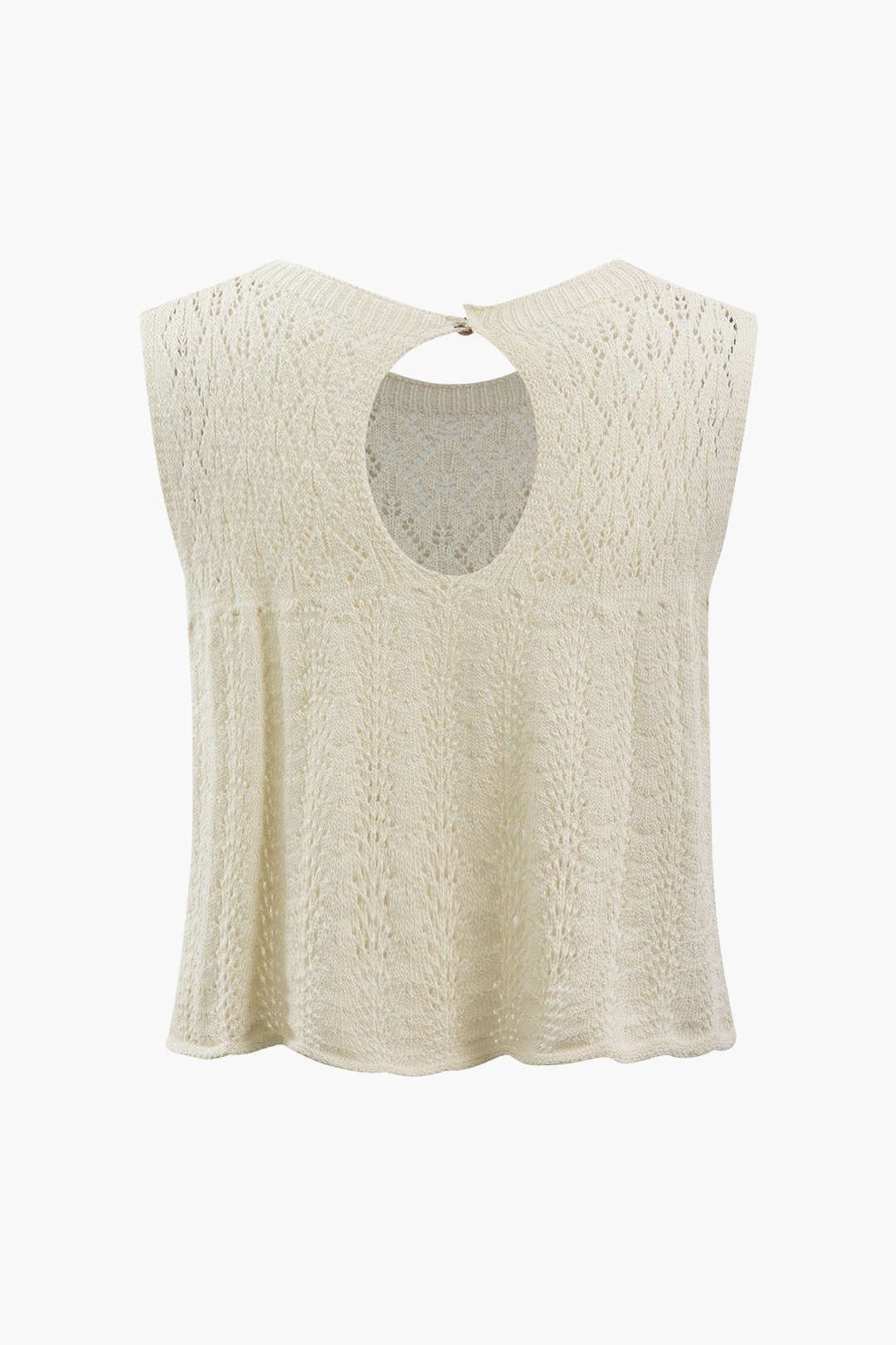 Openwork Knit Cut Out Tank Top sold by Micas product image thumbnail 2