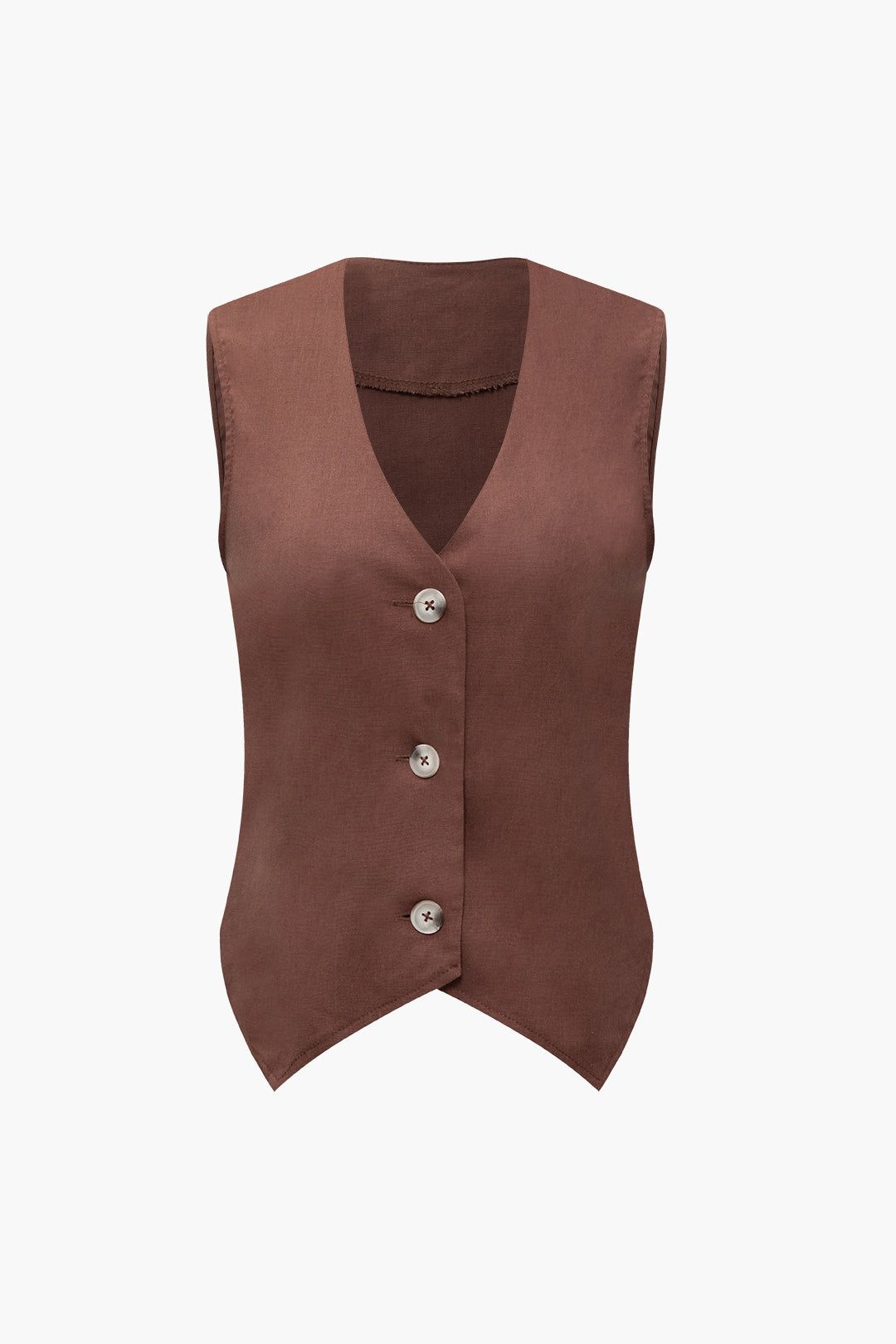 Linen V-neck Waistcoat And Suit Pants Set sold by Micas product image thumbnail 2