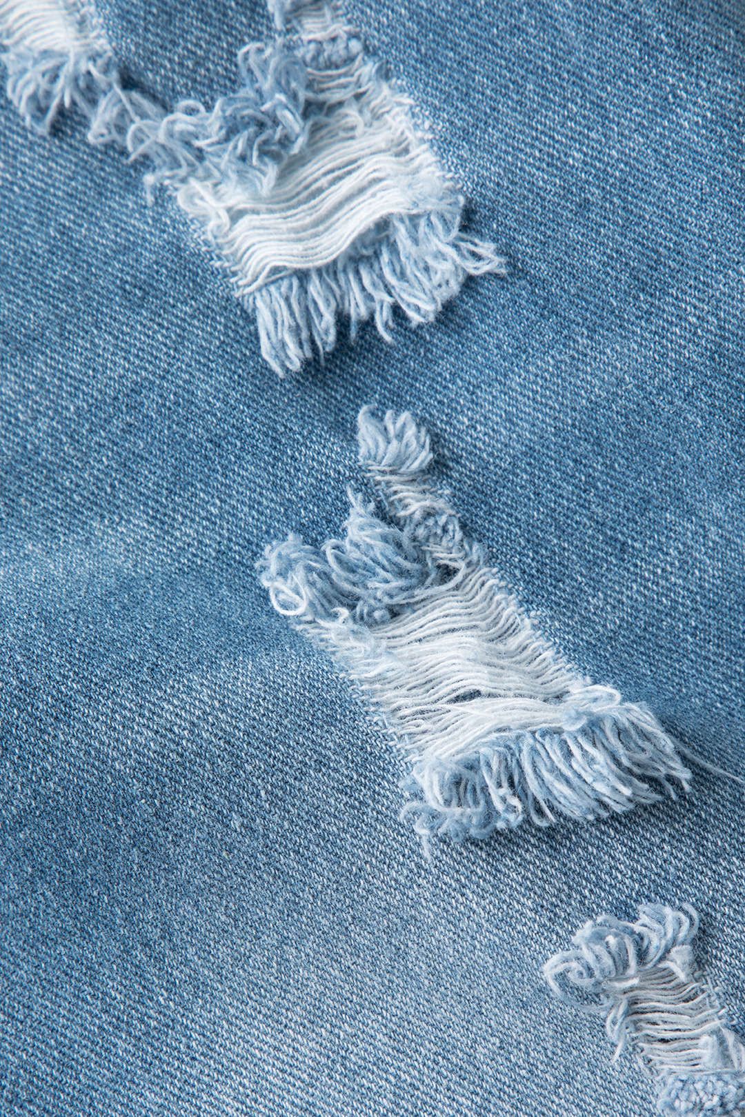 Asymmetric Destroyed Frayed Denim Skirt sold by Micas product image thumbnail 3