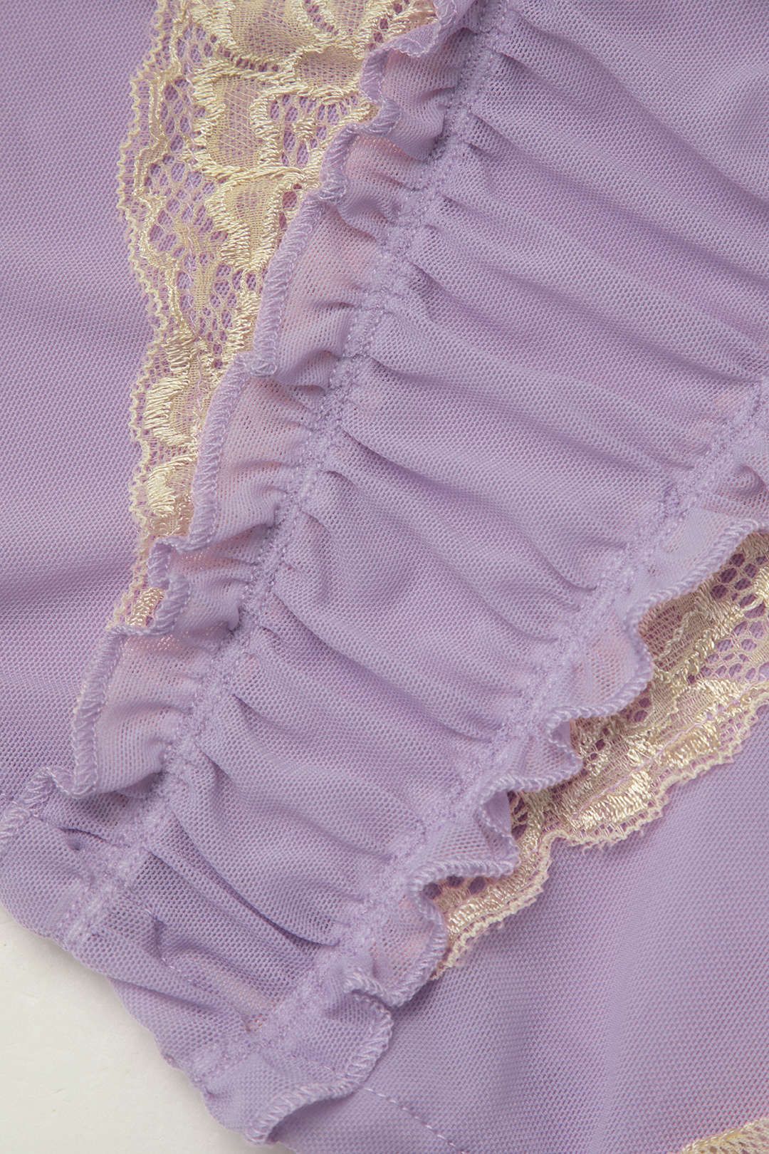 Lace Panel Mesh Cross Back Cami Top sold by Micas product image thumbnail 5