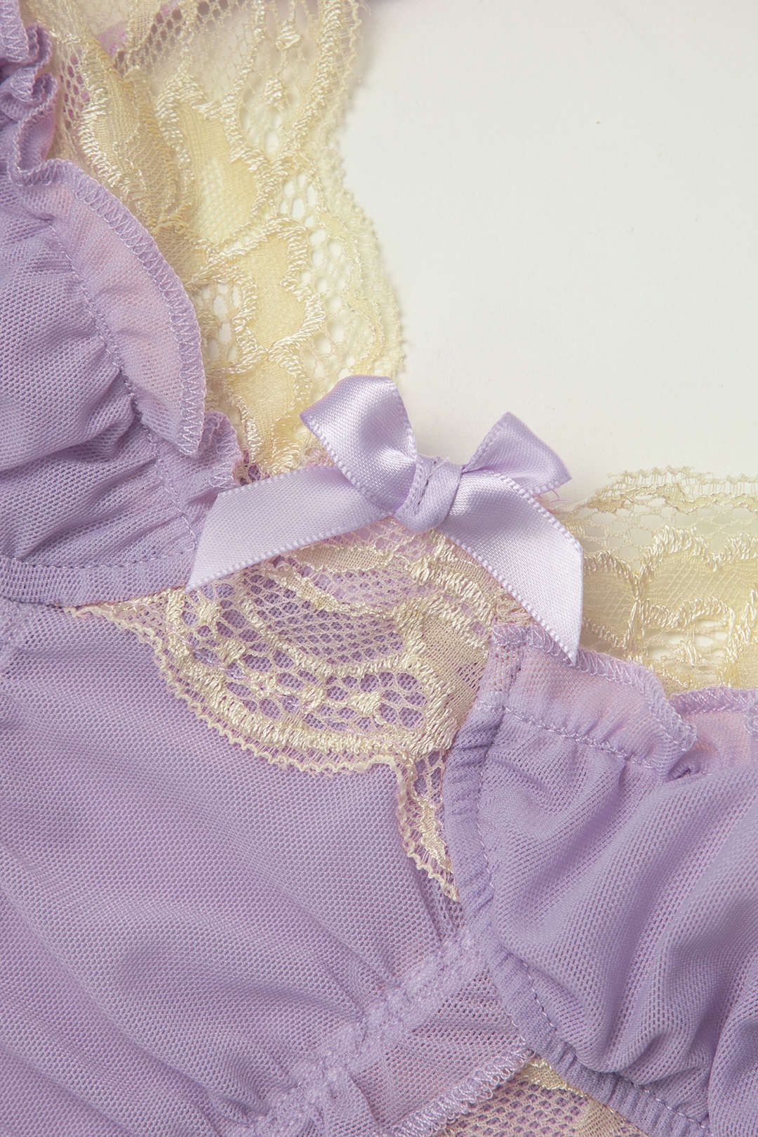 Lace Panel Mesh Cross Back Cami Top sold by Micas product image thumbnail 3