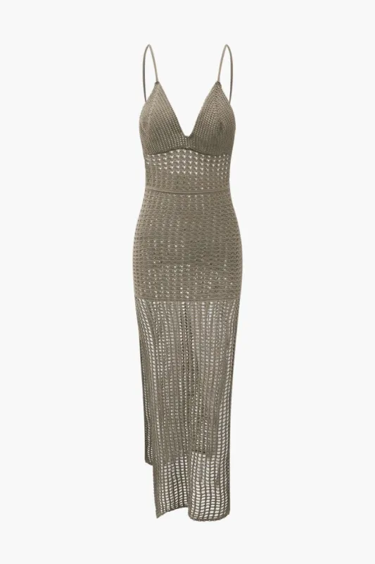 V-neck Knit Cover Up Dress sold by Micas