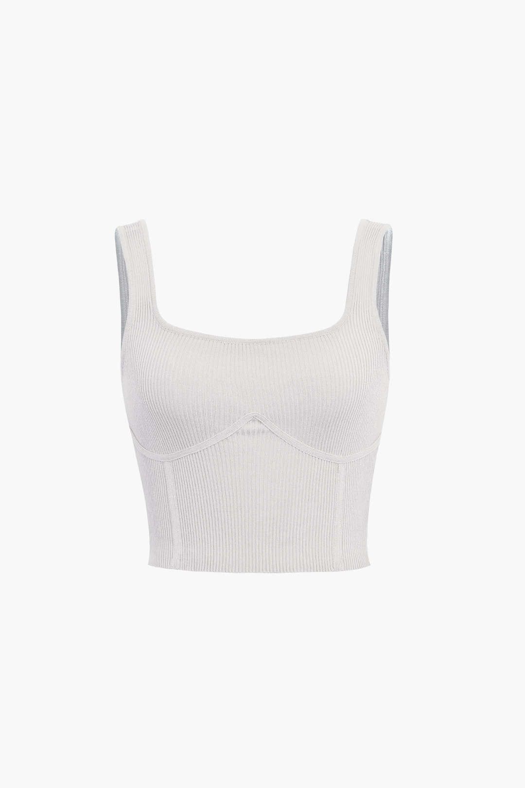 Square Neck Rib Knit Cami Top sold by Micas product image thumbnail 2