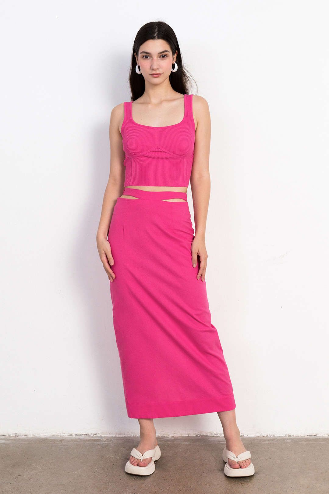 Square Neck Rib Knit Cami Top sold by Micas product image thumbnail 6