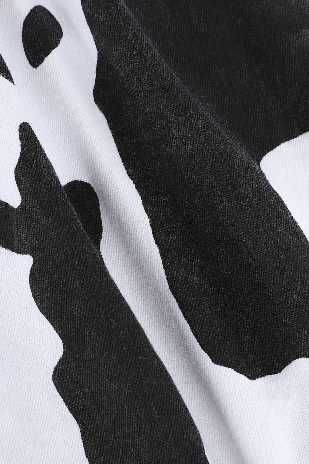 Cow Print Flared Leg Jeans sold by Micas product image thumbnail 3