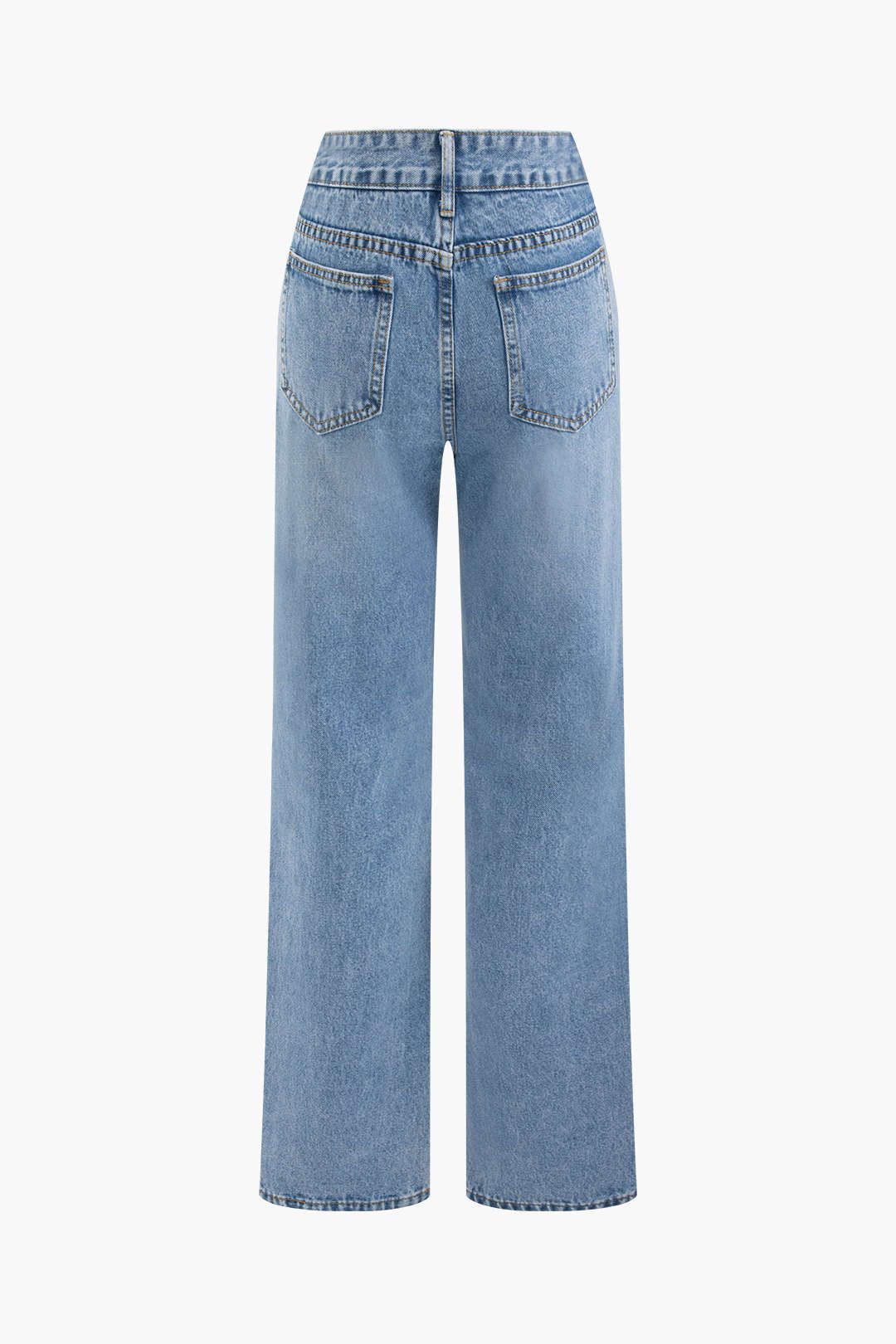 Destroyed Straight Leg Jeans sold by Micas product image thumbnail 2