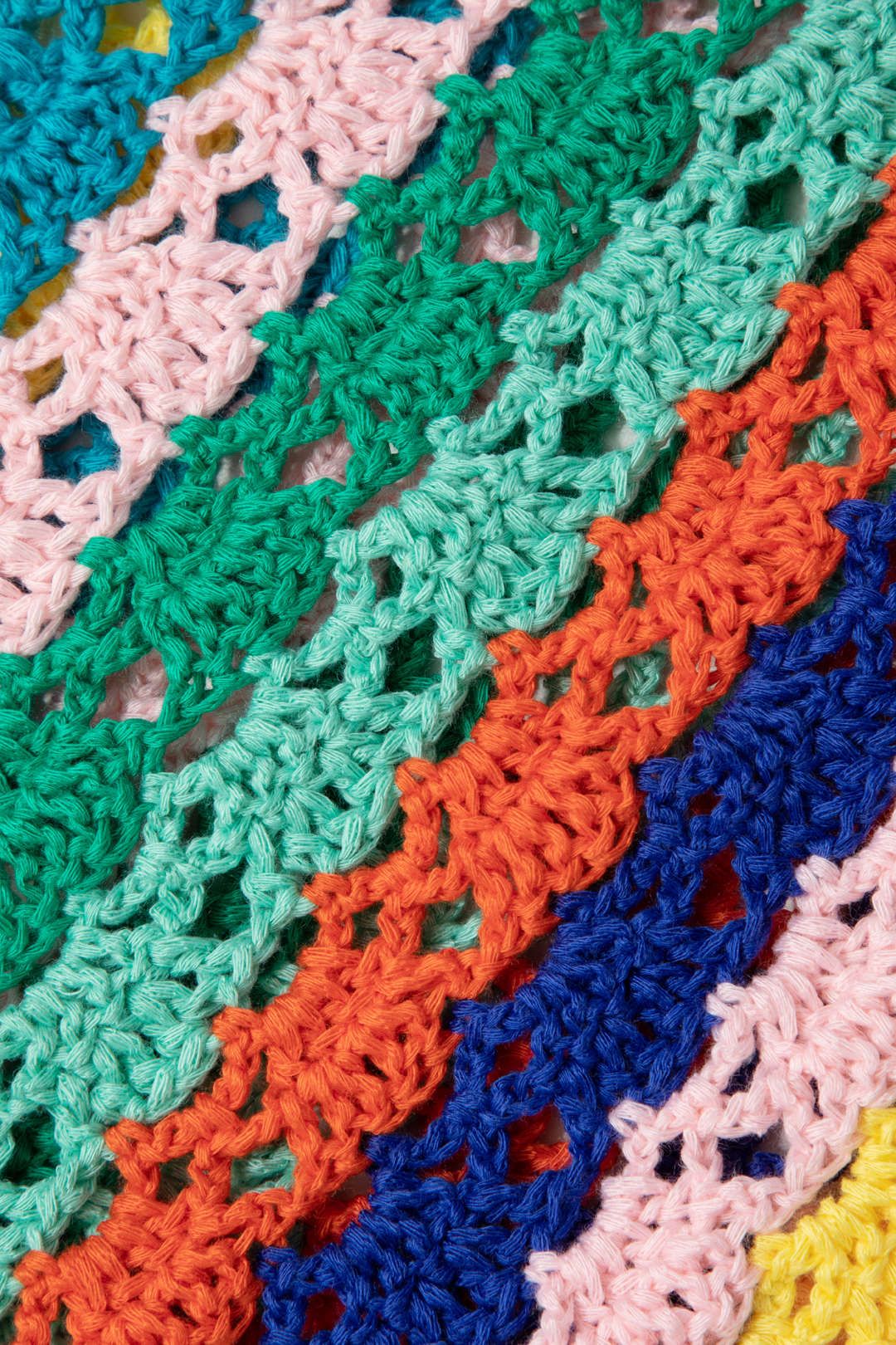 Rainbow Crochet Tie Back Bikini And Mini Skirt 3pcs Set sold by Micas product image thumbnail 8