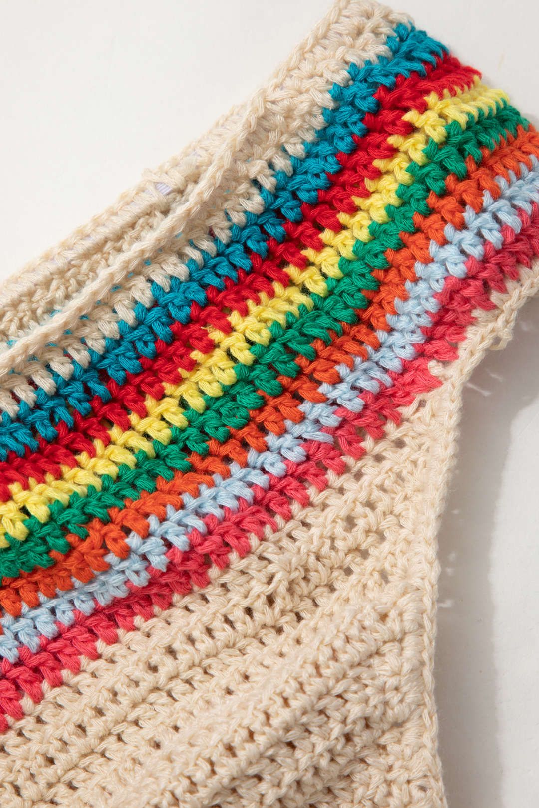 Rainbow Crochet Tie Back Bikini And Mini Skirt 3pcs Set sold by Micas product image thumbnail 7