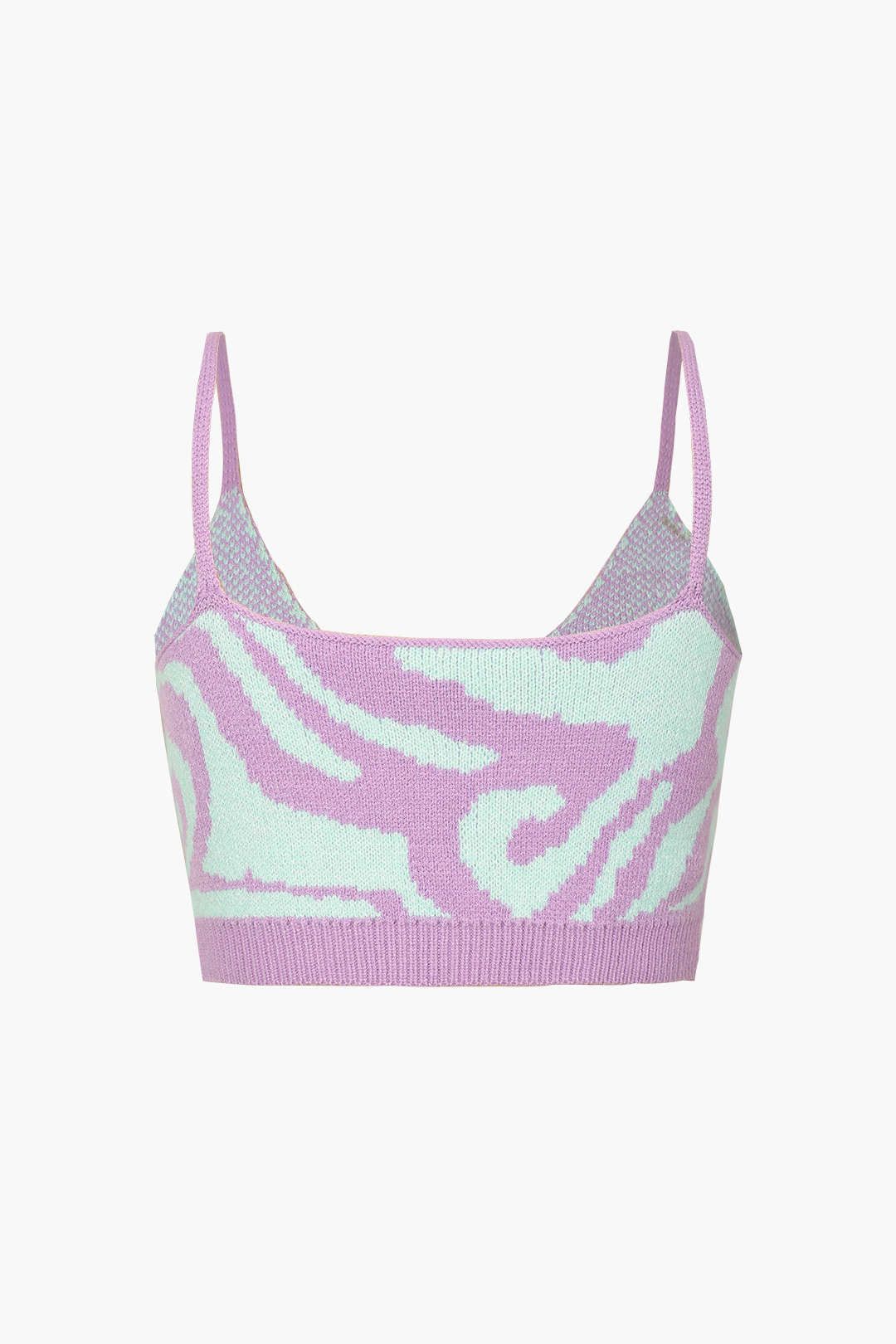 Abstract Pattern Knitted Cami Top sold by Micas product image thumbnail 2