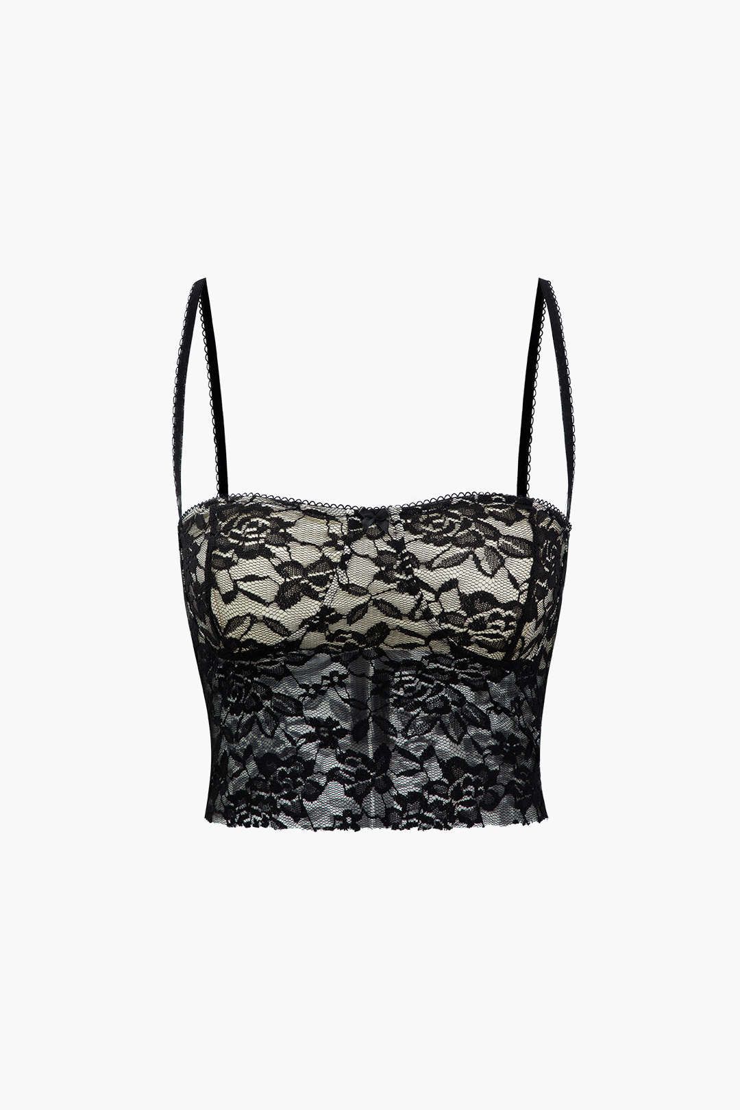 Lace Cami Top And Bodycon Midi Skirt Set sold by Micas product image thumbnail 2