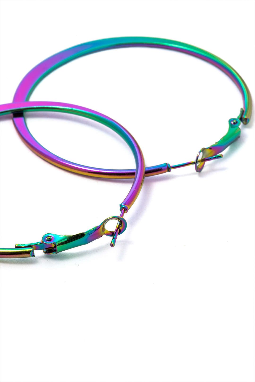 Rainbow Hoop Earrings sold by Micas product image thumbnail 4