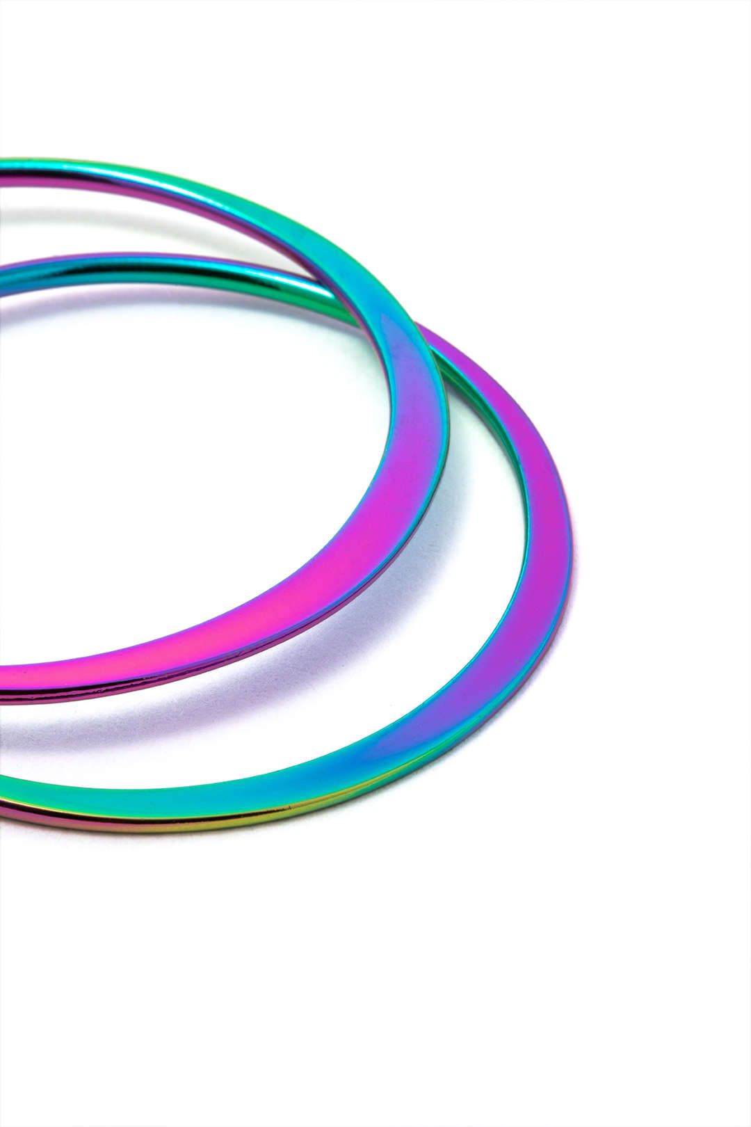 Rainbow Hoop Earrings sold by Micas product image thumbnail 2