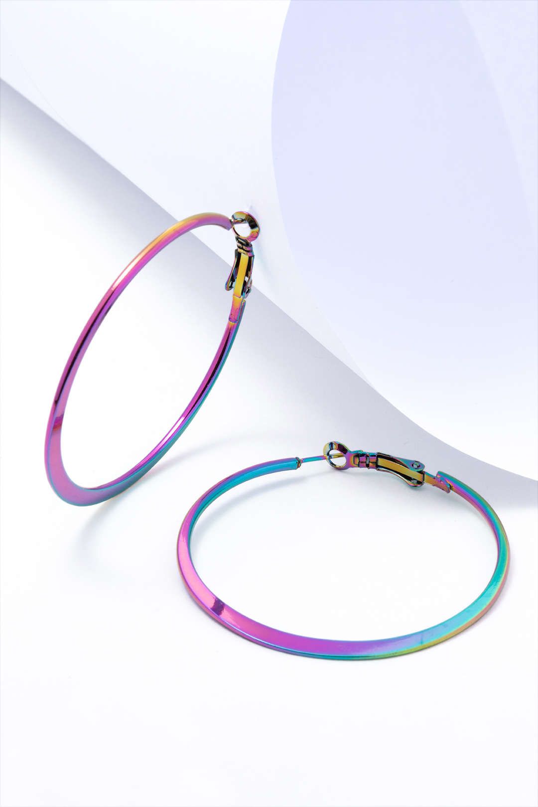Rainbow Hoop Earrings sold by Micas product image thumbnail 5