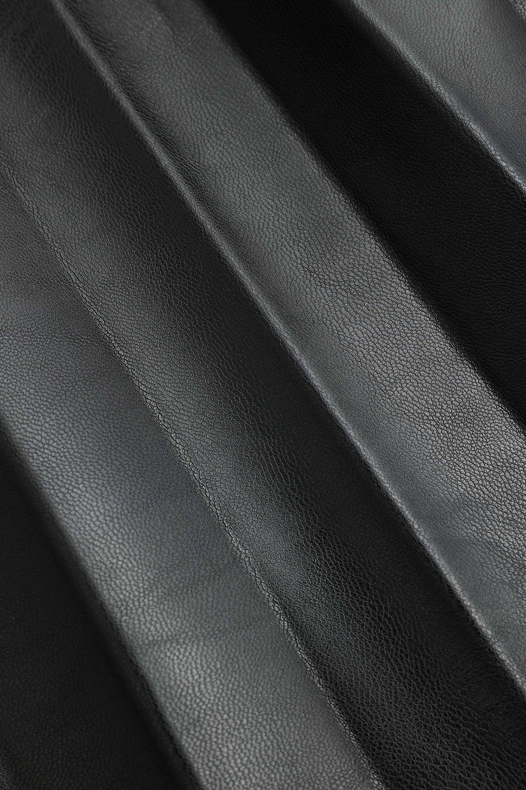 Faux Leather Pleated Midi Skirt With Belt sold by Micas product image thumbnail 3