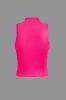Abstract Graphic Mock Neck Tank Top sold by Micas