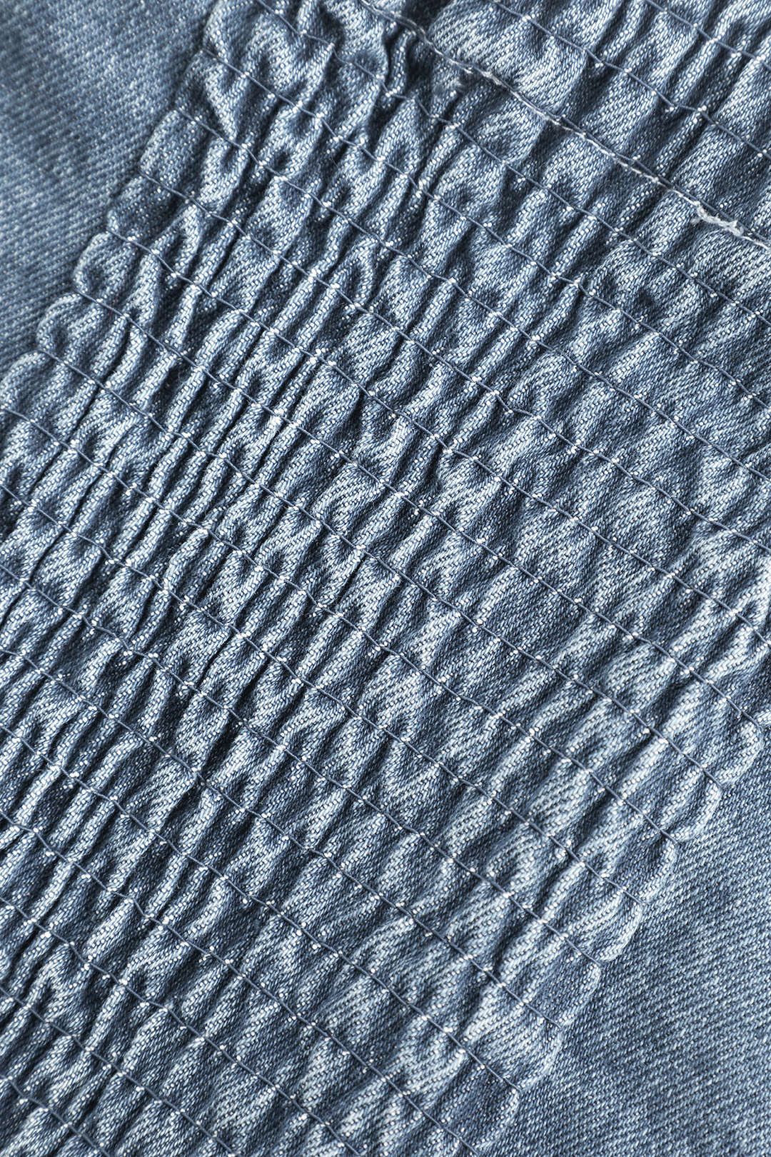 Frayed Hem Denim Strapless Top sold by Micas product image thumbnail 4