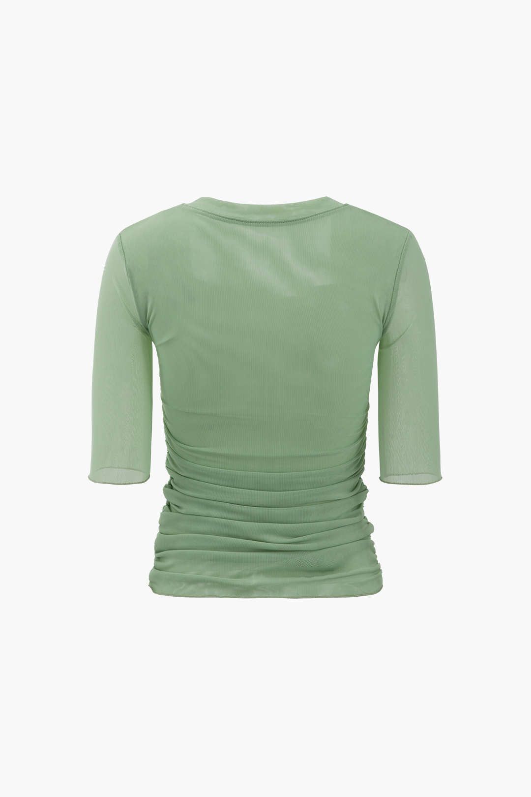 3D Flower Mesh Square Neck T-Shirt sold by Micas product image thumbnail 2