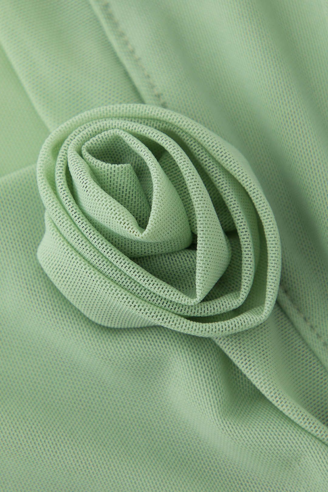 3D Flower Mesh Square Neck T-Shirt sold by Micas product image thumbnail 3