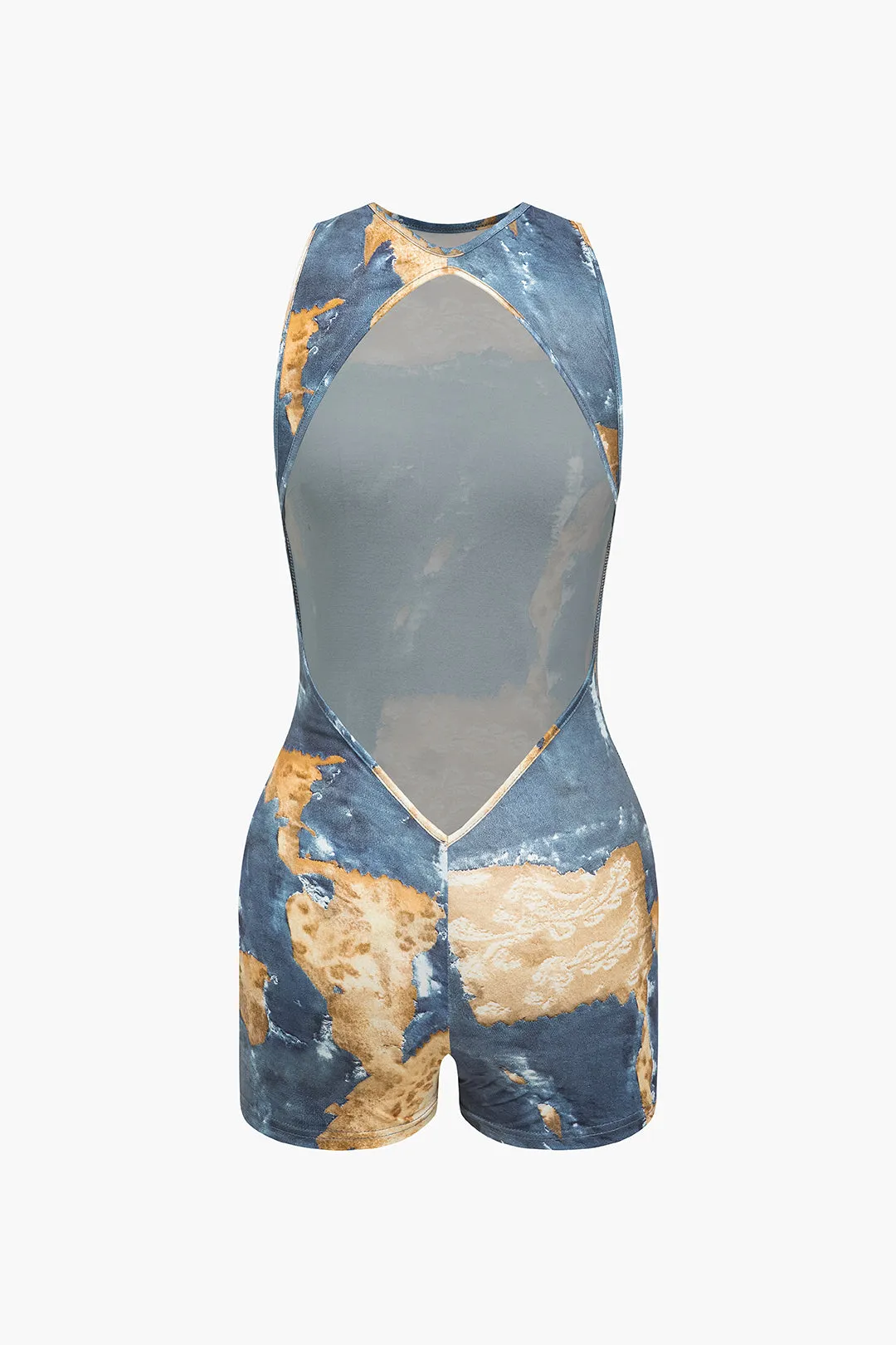Kunstnerisk print rygfri romper sold by Micas product image thumbnail 2