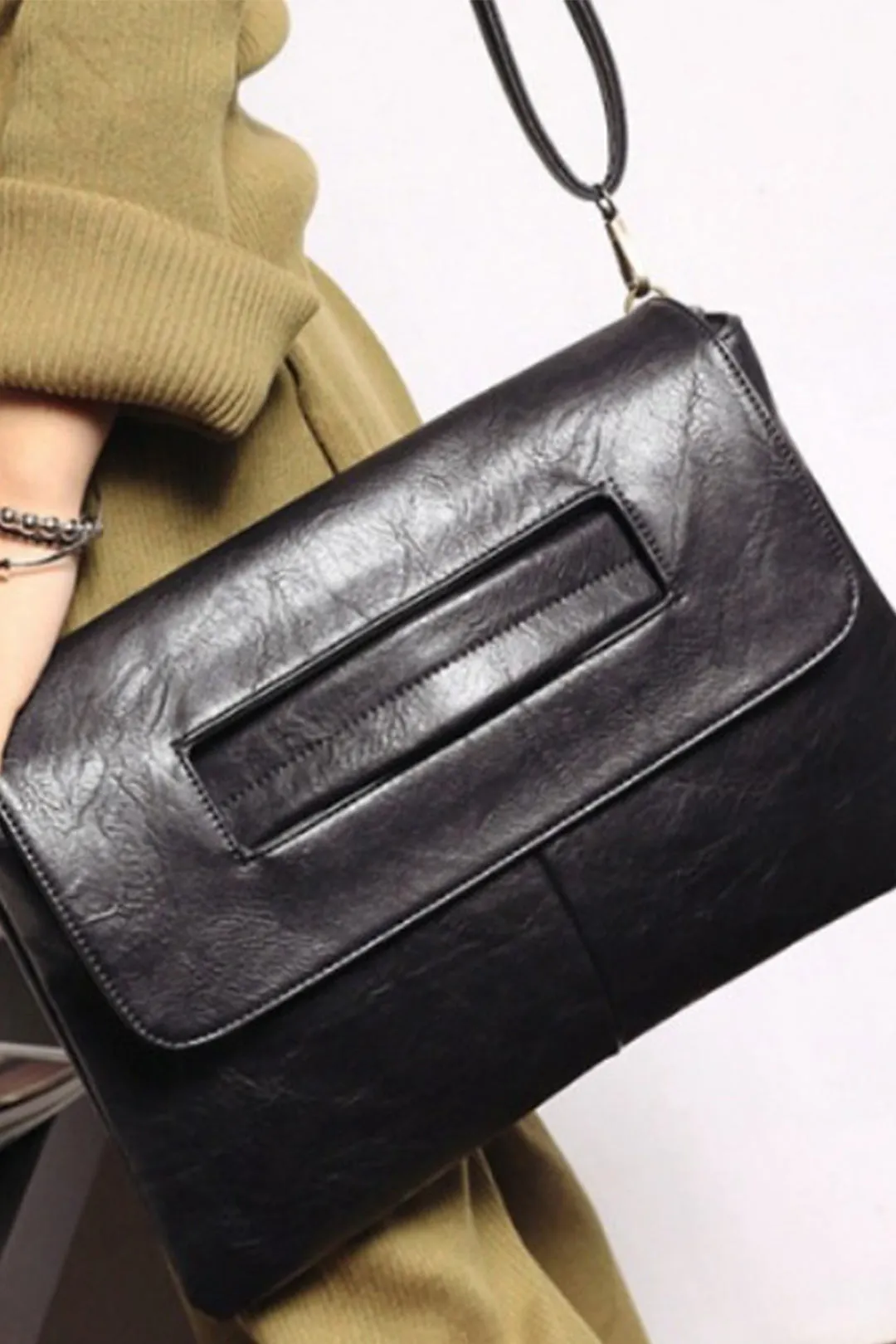 Faux Leather Tote Bag sold by Micas