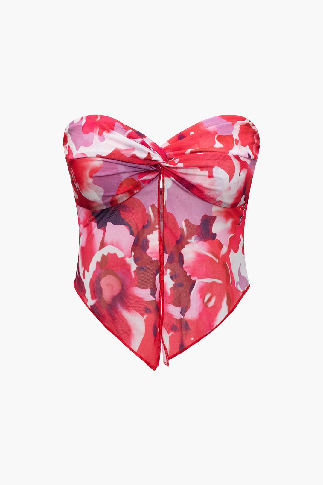 Floral Print Twist Cami Top And Midi Skirt Set sold by Micas product image thumbnail 2