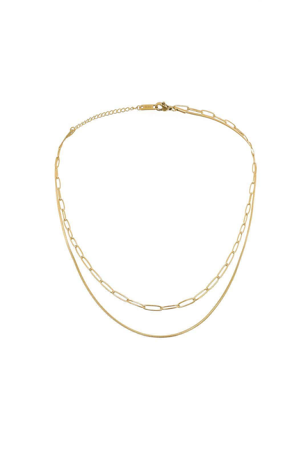 Paperclip Double Layer Necklace sold by Micas