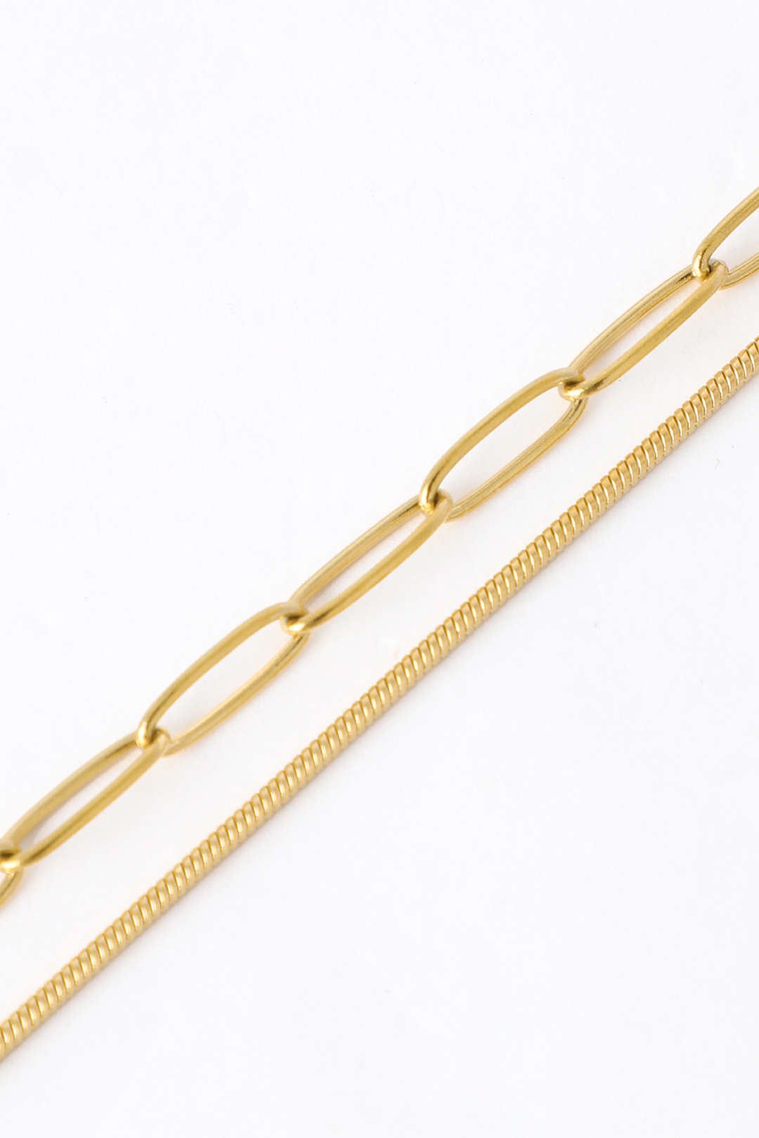 Paperclip Double Layer Necklace sold by Micas product image thumbnail 3