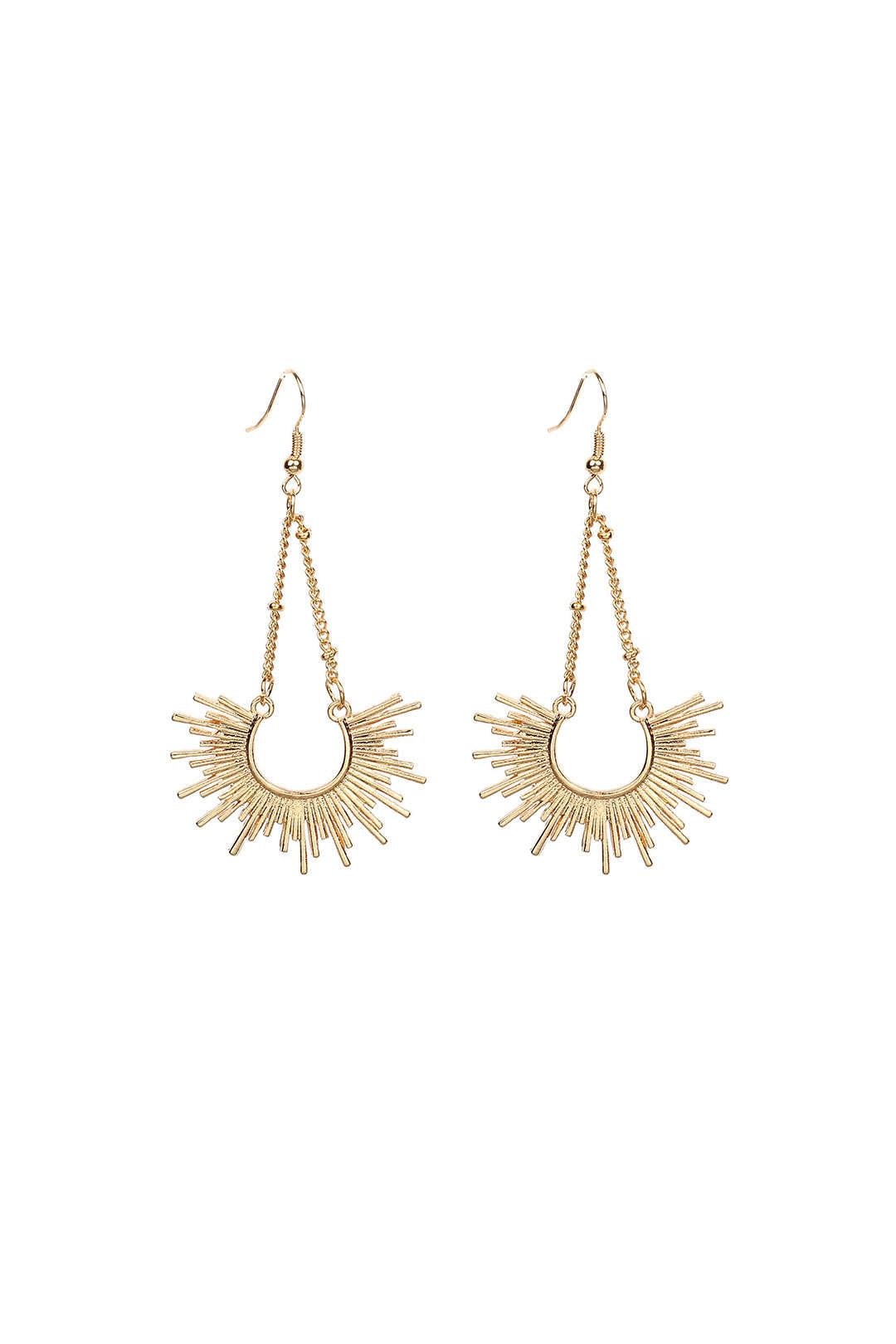 Sunburst Drop Dangle Earrings sold by Micas product image thumbnail 2
