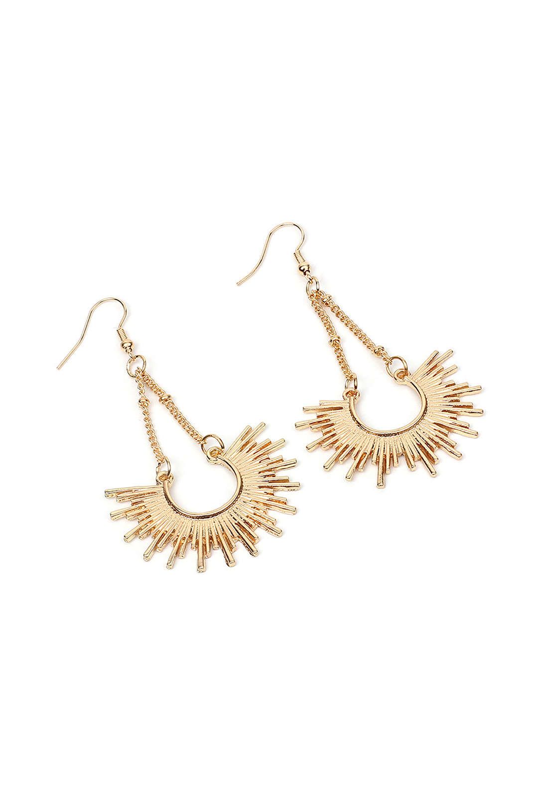 Sunburst Drop Dangle Earrings sold by Micas product image thumbnail 4